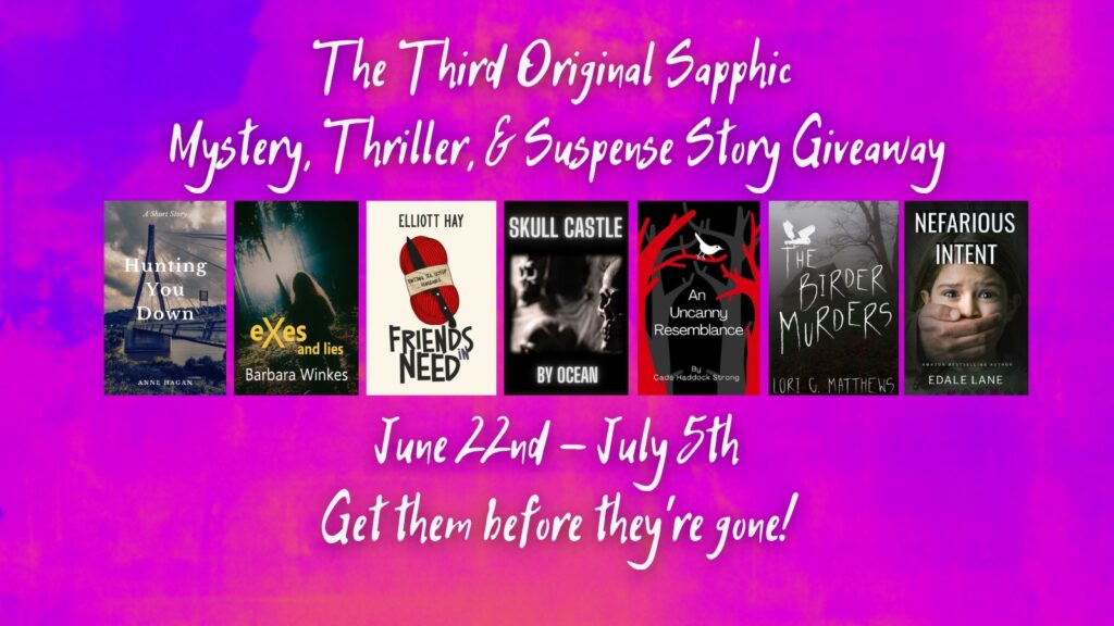 Mystery, thriller, suspense giveaway banner